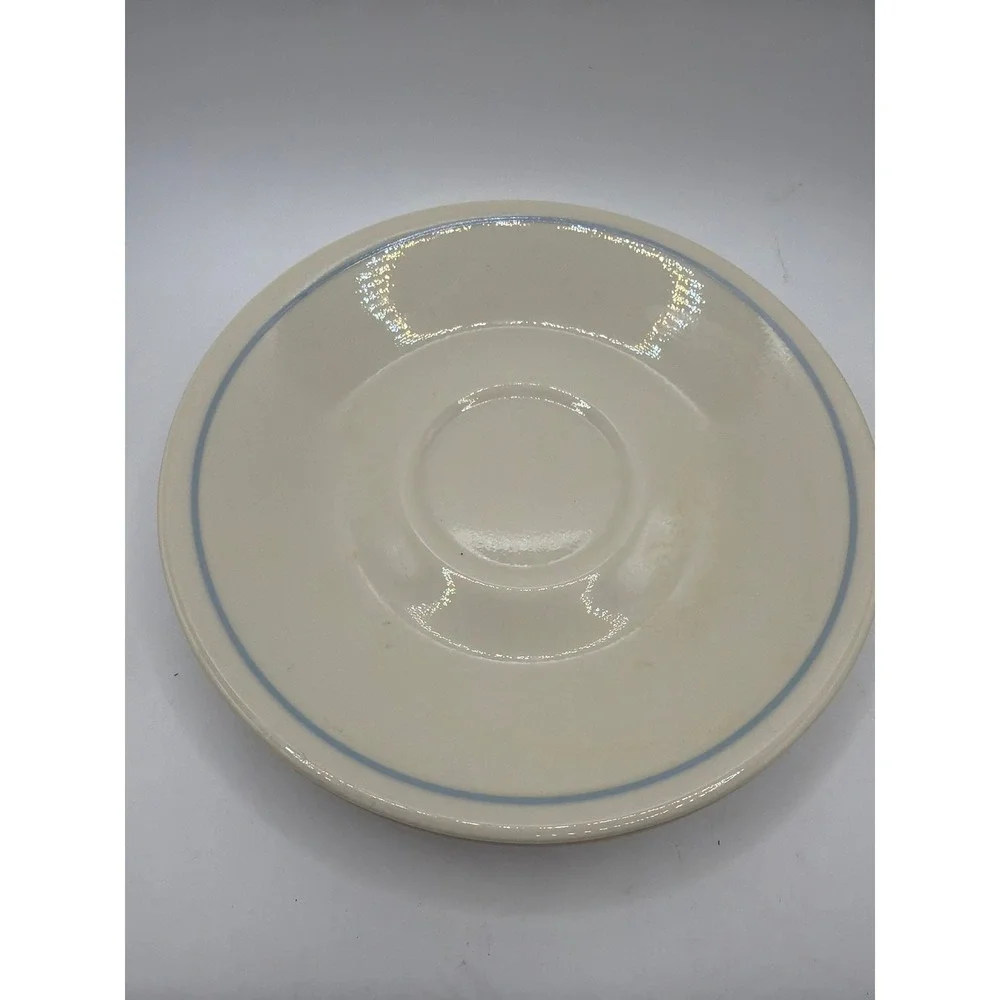4 Corelle Lace Bouquet/Blue Lily? Saucers 6 1/8-